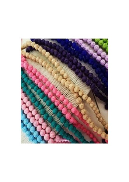 10 Adet Mevlüt Hediyesi Tespih Gül Kokulu Gül Desenli Hediyelik Kutusuz Tesbih Karışık Renkli