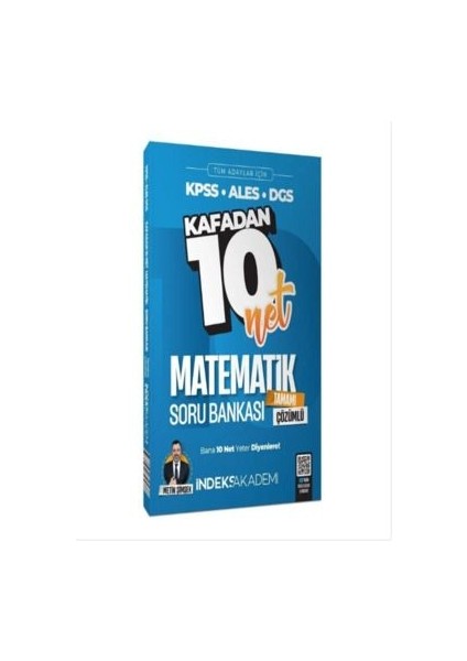 Indeks Akademi Kpss Matematik Kafadan 10 Net Soru Bankası Çözümlü - Indeks Akademi Yayıncılık