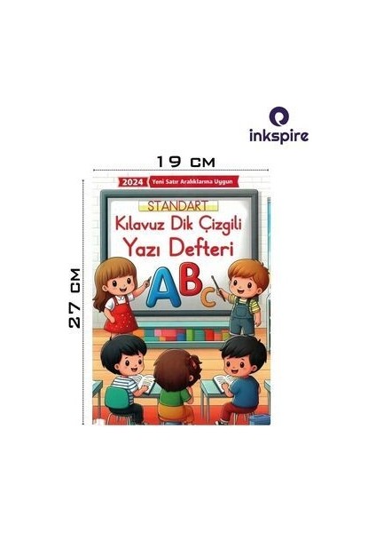 Yeni Müfredat Güzel Yazı Defteri A4 19X27 cm 24 Yp 5 Adet Standart Kılavuz Dik Çizgili Yazı Defteri fiyatları
