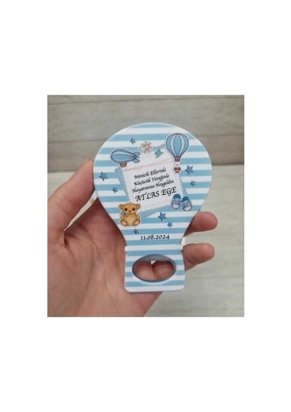 20 Adet Balon Magnet Açacak Yeni Doğan, Doğum Günü, Sünnet, Nişan, Söz, Mavi Desenli