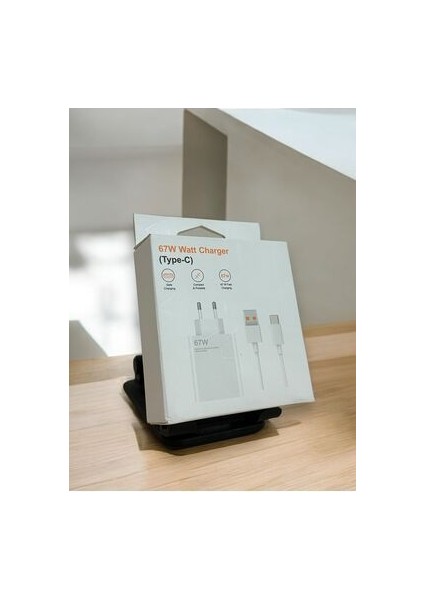 67W Watt Şarj Aleti (Typ-C) Fast / Hızlı Şarj Aleti Adaptör ve Kablo Seti