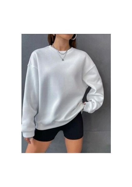 Ünisex Bisiklet Yaka Broklyn 1898 Baskılı Oversize Sweatshırt fiyatları