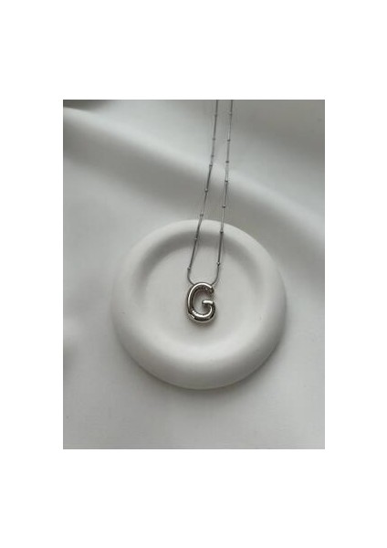 Bolunck G Harf Kolye - Balonlu Harf Kolye - Balon Harf Kolye- G Harf