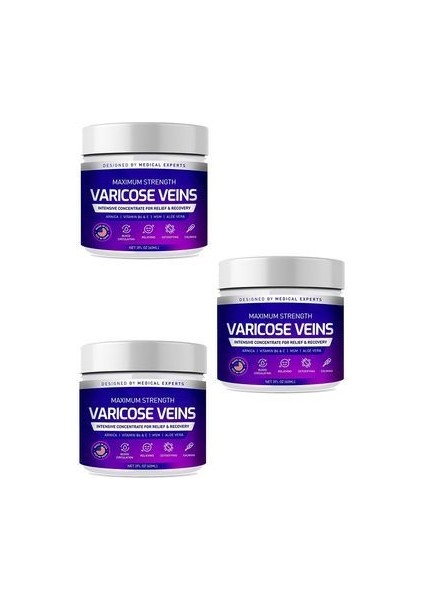 Maximum Strength Varicose Veins Bacak Bakım Kream 100 ml x 3 Ad