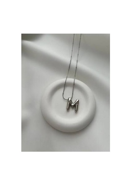 Baloncuk M Harf Kolye - Balonlu Harf Kolye - Balon Harf Kolye - M Harf fiyatları