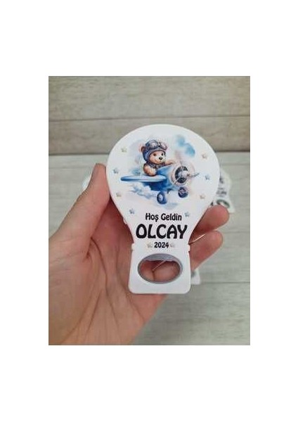 20 Adet Bir Magnet Açacak Yeni Doğan, Doğum Günü, Sünnet, Nişan, Söz, Mavi Ayıcık