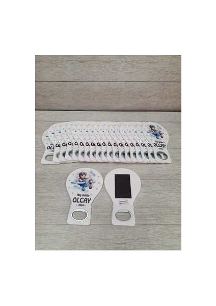 20 Adet Bir Magnet Açacak Yeni Doğan, Doğum Günü, Sünnet, Nişan, Söz, Mavi Ayıcık