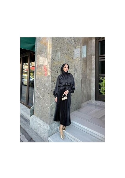 Henza Piliseli Tesettür Etek