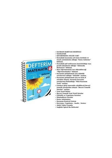 6. Sınıf Matemito Matematik Defterim modelleri