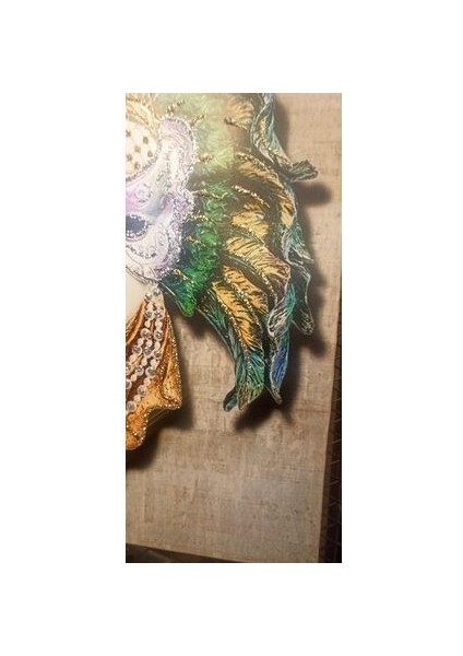 kanvers tablo deri üzeri baskı 40x60 ölçülerinde simli themisses marka