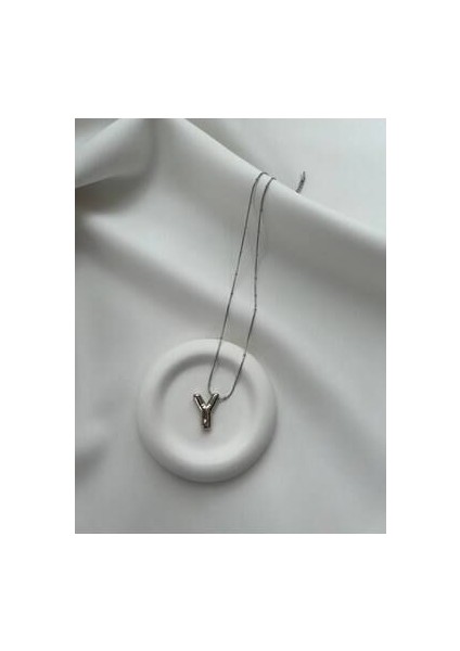 Baloncuk Y Harf Kolye - Balonlu Harf Kolye - Balon Harf Kolye - Y Harf