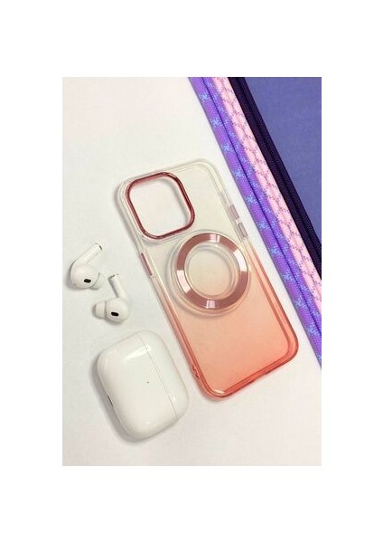 iPhone 15 Pro Max Magsafe Şarj Özellikli Şeffaf Kılıf