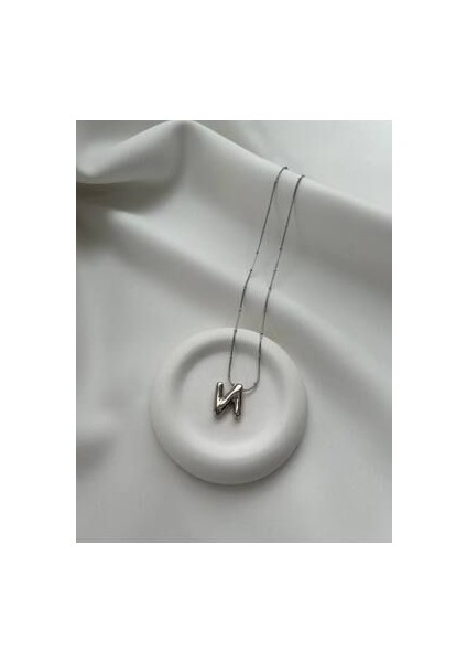 Baloncuk N Harf Kolye - Balonlu Harf Kolye - Balon Harf Kolye - N Harf