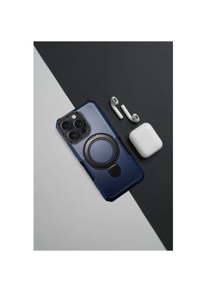 Iphone 15 Pro Max Yüksek Koruma ve Stand Özellikli Tank Kılıf