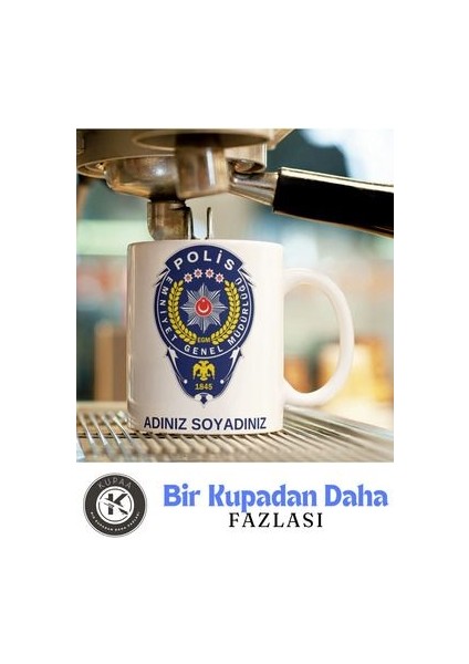 Polis Kupa Bardak Kişiye Özel Isimli Kupa Bardak modelleri
