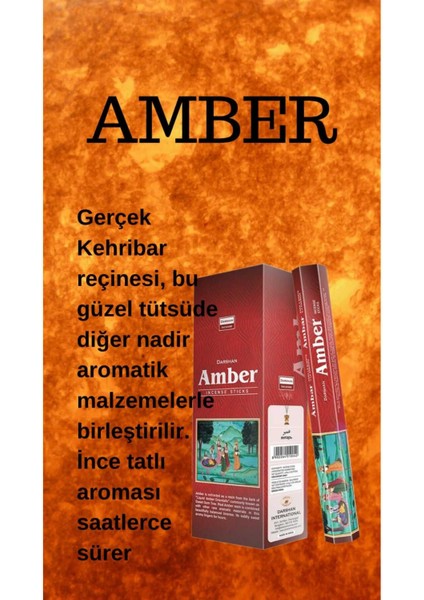 Amber Kötü Enerji Tütsüsü 20 Çubuk