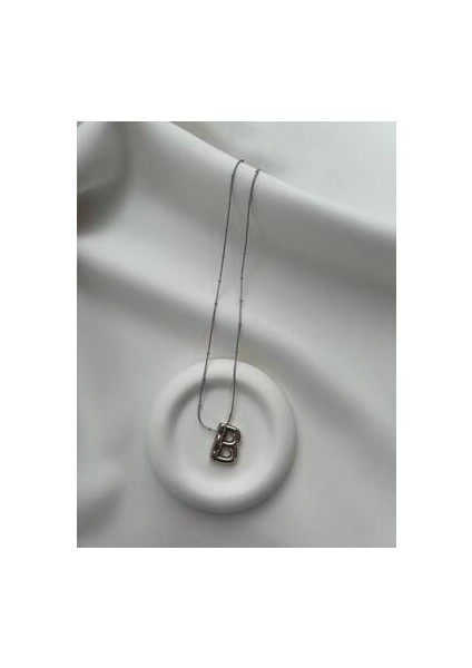 Baloncuk B Harfli Kolye - Balonlu Harf Kolye - Balon Harf Kolye - B Harf