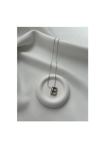 Baloncuk B Harfli Kolye - Balonlu Harf Kolye - Balon Harf Kolye - B Harf modelleri