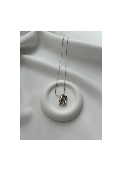 Baloncuk B Harfli Kolye - Balonlu Harf Kolye - Balon Harf Kolye - B Harf indirimleri