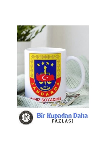 Jandarma Baskılı Kupa Bardak Kişiye Özel Isimli fiyatları