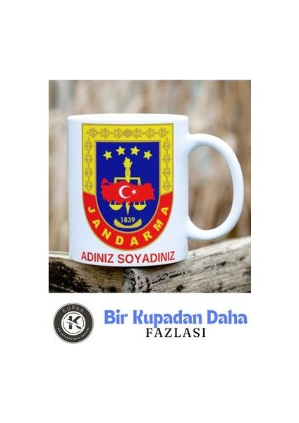 Jandarma Baskılı Kupa Bardak Kişiye Özel Isimli indirimleri