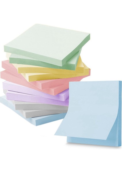 Süper Yapışkan Notlar, 3x3 Inç, 12 Ped, Morandi Renkleri, Toplu Paket, Üstün Yapışkanlık, Çevre Dostu, Taşınabilir, Mükemmel (Yurt Dışından)
