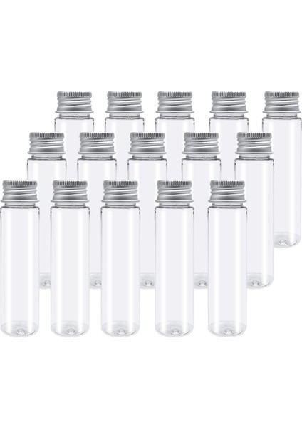 15 Adet 110 ml Plastik Test Tüpü, Şeffaf Düz Test Tüpleri, Şeker, Fasulye, Parti Dekoru Için Döner Kapaklı Plastik Test Tüpleri (Yurt Dışından)