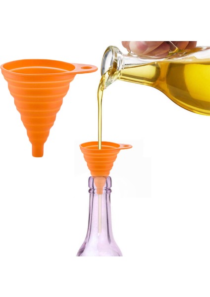 Katlanabilir Silikon Huni Seti, 5 Parça Yemek Pişirmek Için Mutfakta Olması Gereken Gıda Sınıfı Silikon Katlanır Huni, Su Şişesi, Sıvılar ve Tozlar (Yurt Dışından) fiyatları