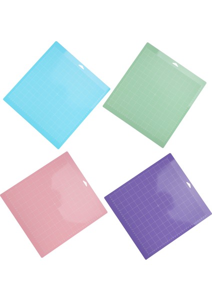 4 Adet Karışık Renkli Pvc Kesme Mat Izgara Kesme Pedleri Kesim Plotter Pedi Cricut Maker/cameo 4 Için Yedek Aksesuarlar (Yurt Dışından) fiyatları