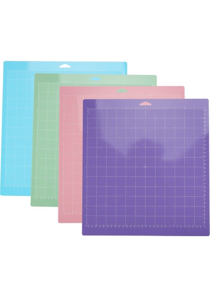 4 Adet Karışık Renkli Pvc Kesme Mat Izgara Kesme Pedleri Kesim Plotter Pedi Cricut Maker/cameo 4 Için Yedek Aksesuarlar (Yurt Dışından) modelleri