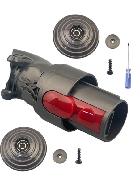 Dyson V7 V10 V11 V15 Elektrikli Süpürge Aksesuarları 100W Doğrudan Tahrikli Emiş Başlığı Konnektör Adaptörü + V-Top Tekerlek (Yurt Dışından)