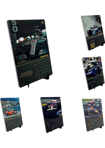 Araç Takvimi 2024 / F1 Yarış Takvimi 2024-2025 Duvar Takvimi Ocak 2024-ARALIK 2025 / Ana Takvim Kullanılmaktadır (Yurt Dışından)