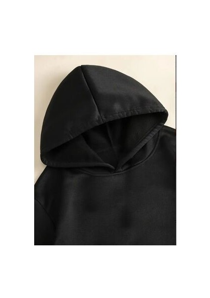 Unısex Astronot Baskılı Oversize Kapüşonlu Sweatshırt modelleri