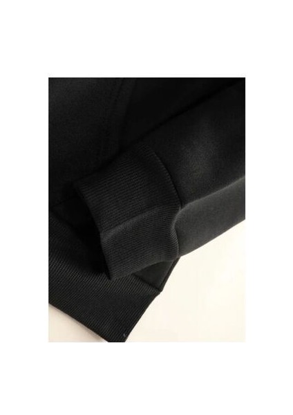 Unısex Astronot Baskılı Oversize Kapüşonlu Sweatshırt indirimleri