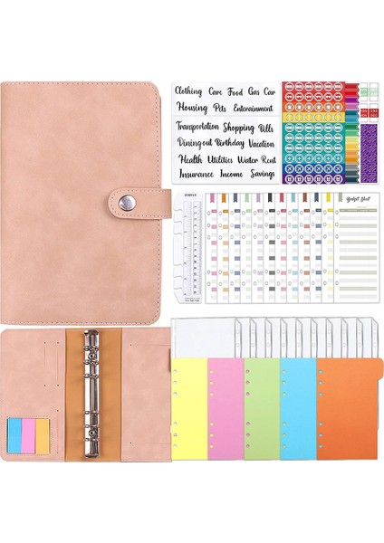 A6 Ciltli Defter, Bütçe Planlayıcı, 36'lı Paket A6 Bütçeli Ciltleyici Para Zarfları Dosya Cepli Para Düzenleyici B (Yurt Dışından)