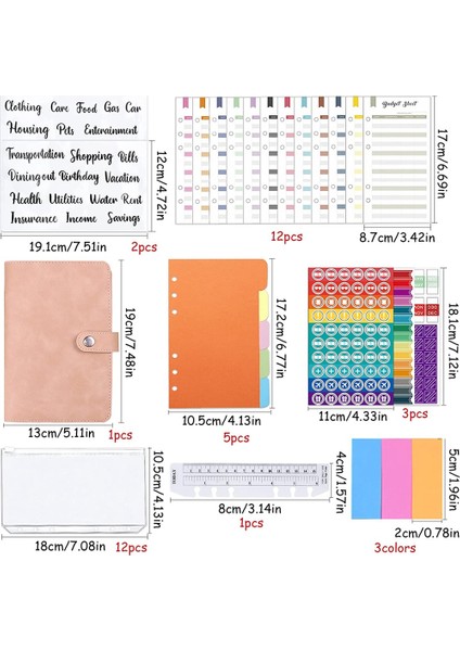 A6 Ciltli Defter, Bütçe Planlayıcı, 36'lı Paket A6 Bütçeli Ciltleyici Para Zarfları Dosya Cepli Para Düzenleyici B (Yurt Dışından) indirimleri