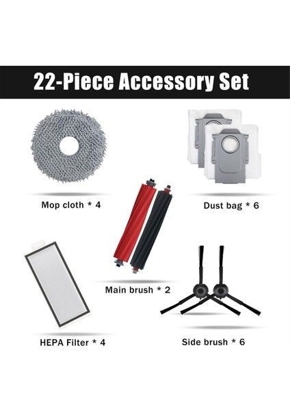 Roborock Qrevo Master Için Yedek Parçalar, Qrevo Master Robot Süpürge Aksesuarları Seti, Fırça Rulo Filtre Paspas Pedi (Yurt Dışından) modelleri