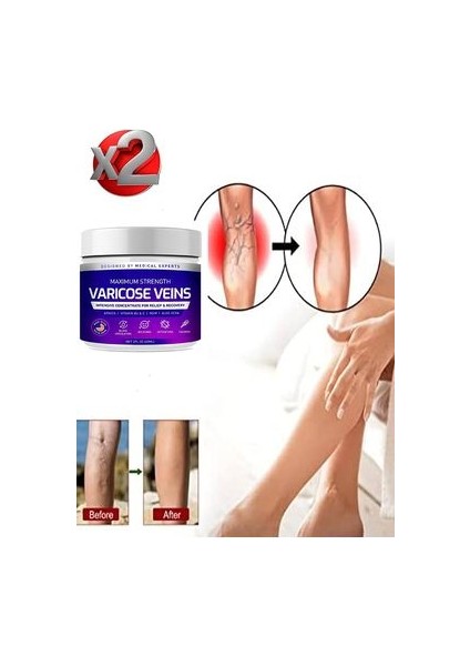 Varicose Veins Purple Krem Sılulıt ve Karsıtı 100 ml x 2 Ad