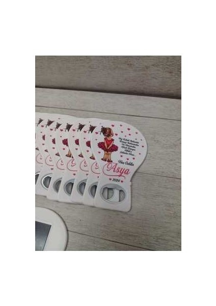 25 Adet Balon Magnet Açacak Yeni Doğan, Doğum Günü, Sünnet, Nişan, Söz, Kırmızı Kız Temalı