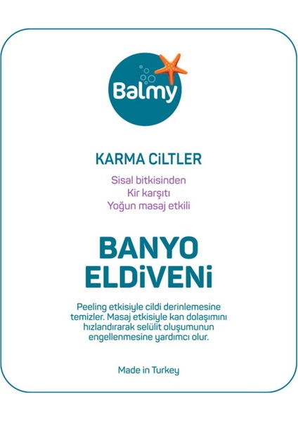 Sisal Havlu Banyo Eldiveni