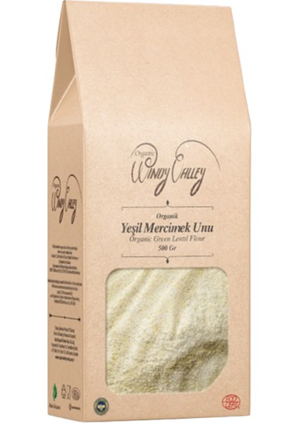 Glutensiz Yeşil Mercimek Unu (500 gr) Yerli ürün