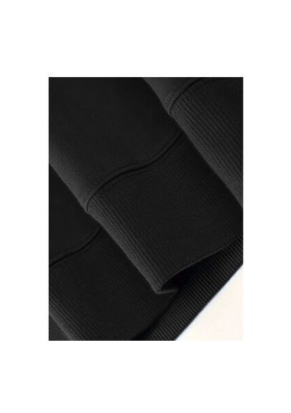 Erkek Ejderha Baskılı Oversize Bisiklet Yaka Sweatshırt fırsatları