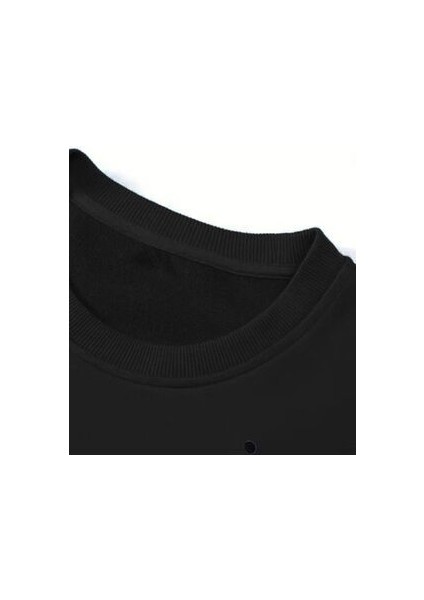 Erkek Ejderha Baskılı Oversize Bisiklet Yaka Sweatshırt indirimleri