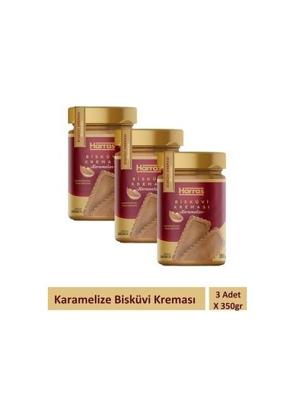 Karamelize Bisküvi Kreması 350 gr x 3 Adet