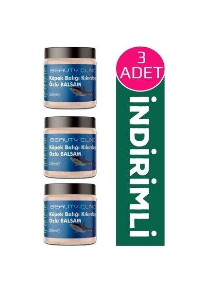 Köpek Balığı Kıkırdağı Kremi Balsam 250 ml - 3 Adet