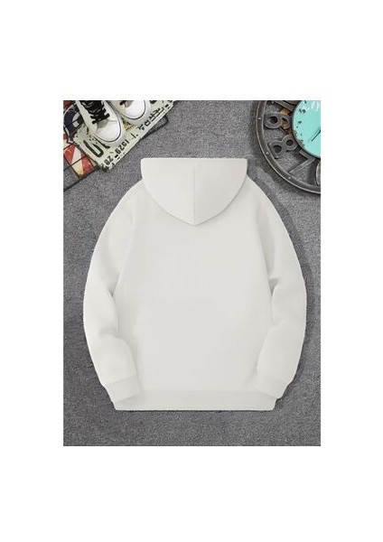 Erkek New York 19 Baskılı Kapüşonlu Oversize Sweatshırt fiyatları