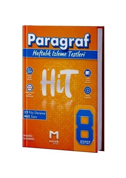 Mozaik Yayınları 8. Sınıf Paragraf Hit 32 Deneme