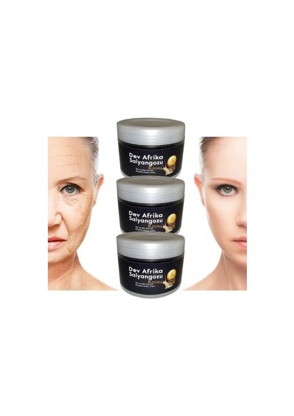Dev Afrika Salyangoz Yaslılık Barşıtı Bakım Kremi 100 ml x 3 Adet