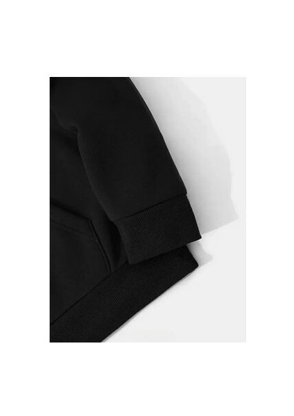 Unisex Ay Baskılı Oversize Kapüşonlu Sweatshırt modelleri