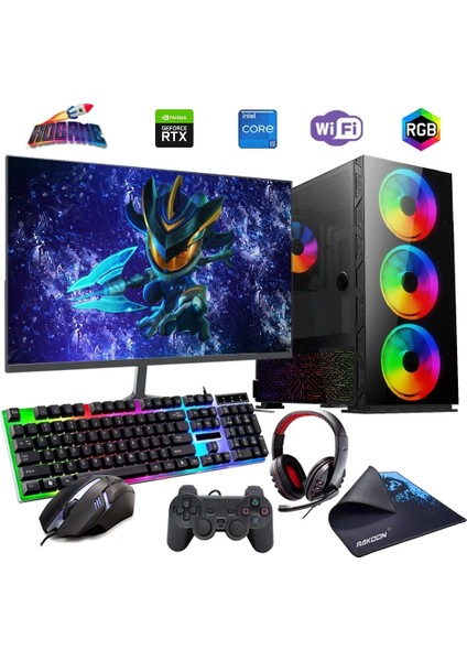 I5 12400F 16GB Ddr4 480SSD 8gb RTX3050 27" Monitörlü (Gaming Set)